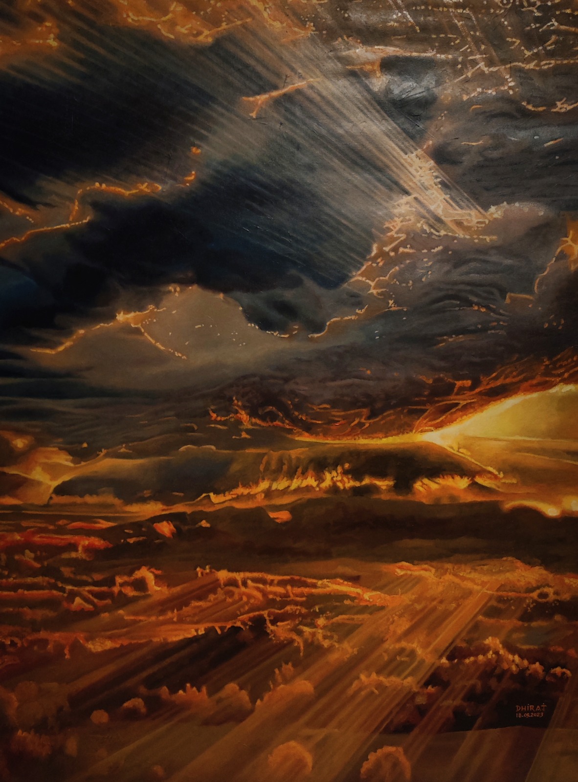 The drowning sun